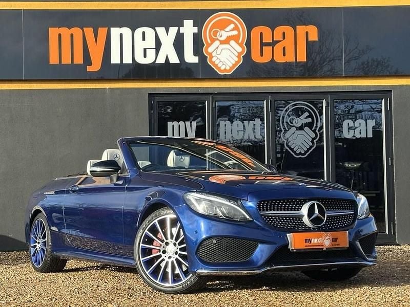 Blue Used 2017 Mercedes C250 AMG line Cabriolet | £15,995 (Fair price) - Image 1/4