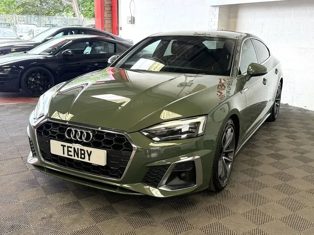 Used Audi A5 Sportback S-Line 204 HP (150 kW) 2023 Green Hatchback