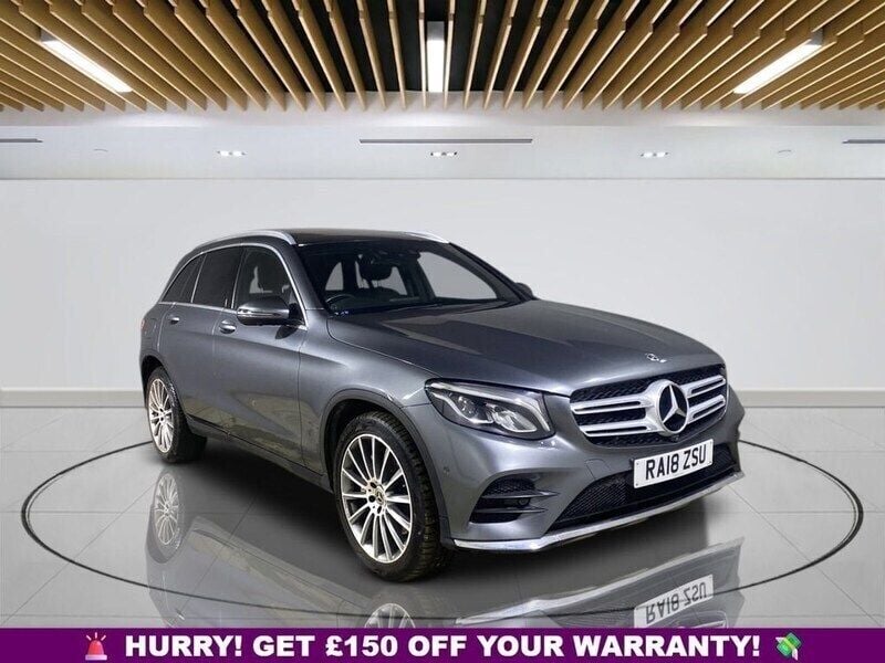 Grey Used 2018 Mercedes GLC250 AMG line SUV | £22,449 (Fair price) - Image 1/3