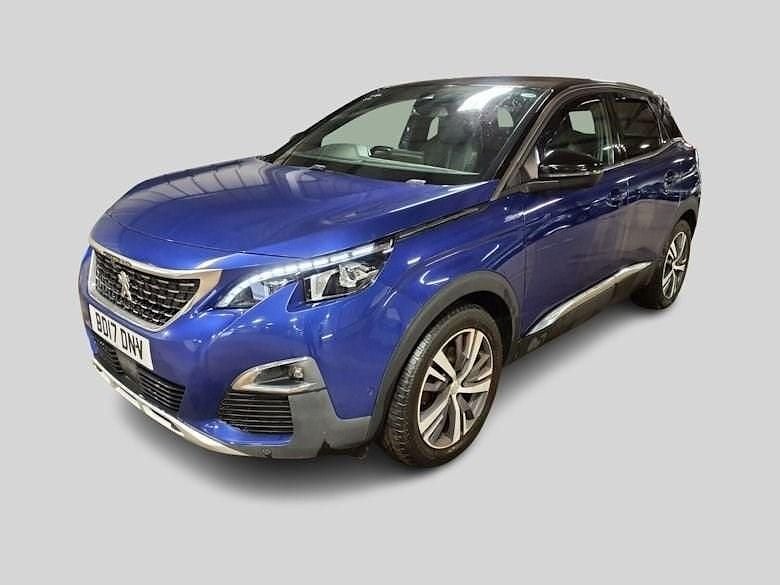 Used Peugeot 3008 GT-line 130 HP (95 kW) 2017 Blue SUV