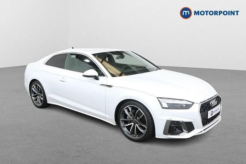 White Used 2022 Audi A5 S-Line Coupe | £22,899 (Super price) - Image 1/4