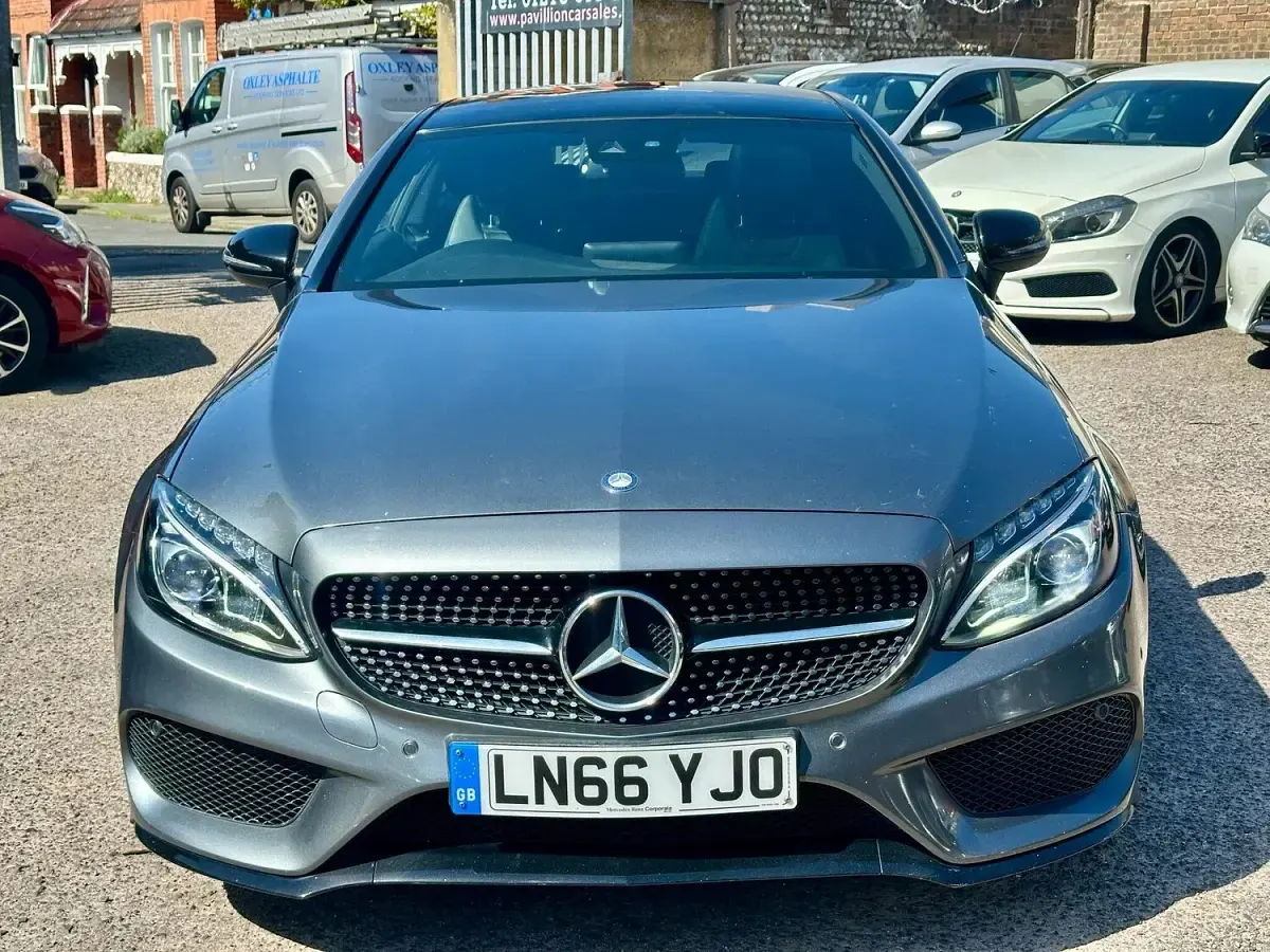 Used Mercedes C220 AMG line 167 HP (122 kW) 2016 Grey Coupe