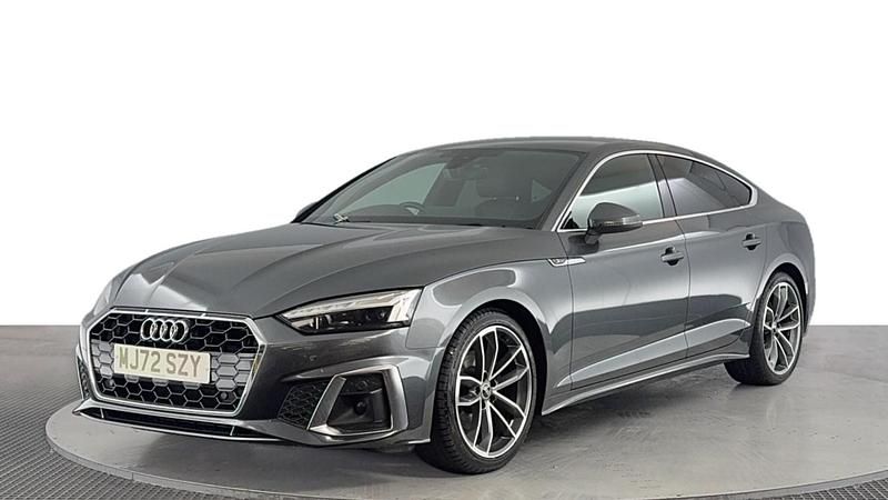 Grey Used 2022 Audi A5 Sportback S-Line Sedan | £25,920 (Fair price) - Image 1/4