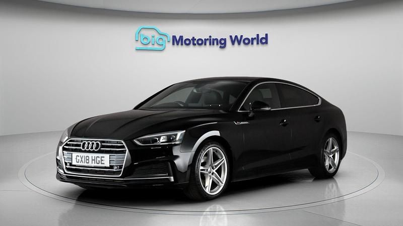 Used Audi A5 Sportback S-Line 252 HP (185 kW) 2018 Black Hatchback