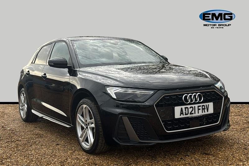 Black Used 2021 Audi A1 Sportback S-Line Hatchback | £18,995 (Fair price) - Image 1/3