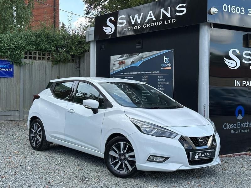 White Used 2017 Nissan Micra Acenta Hatchback | £5,995 (Fair price) - Image 1/3
