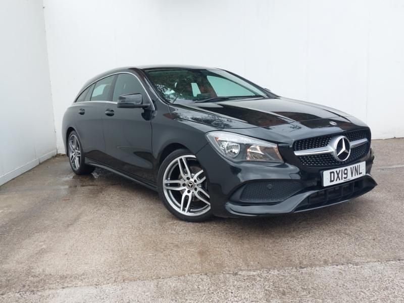 Black Used 2019 Mercedes CLA180 AMG line Sedan | £13,698 (Good price) - Image 1/4
