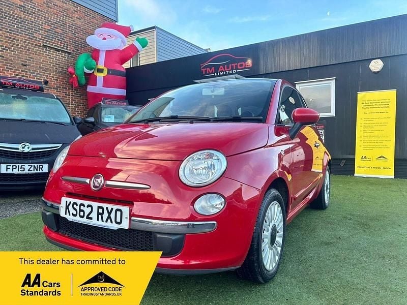 Red Used 2013 Fiat 500 Lounge Hatchback | £2,295 (Good price) - Image 1/4