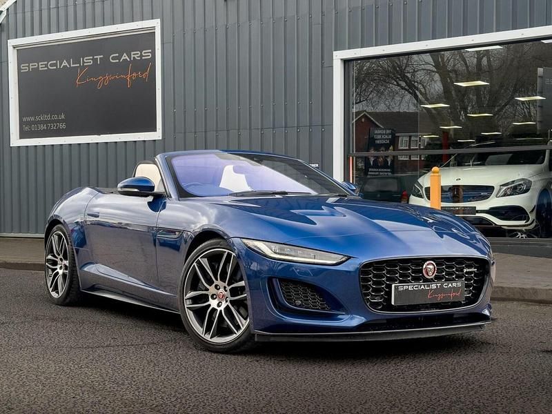 Usado Jaguar F-Type R-Dynamic 450 HP (330 kW) 2020 Azul Cabrios