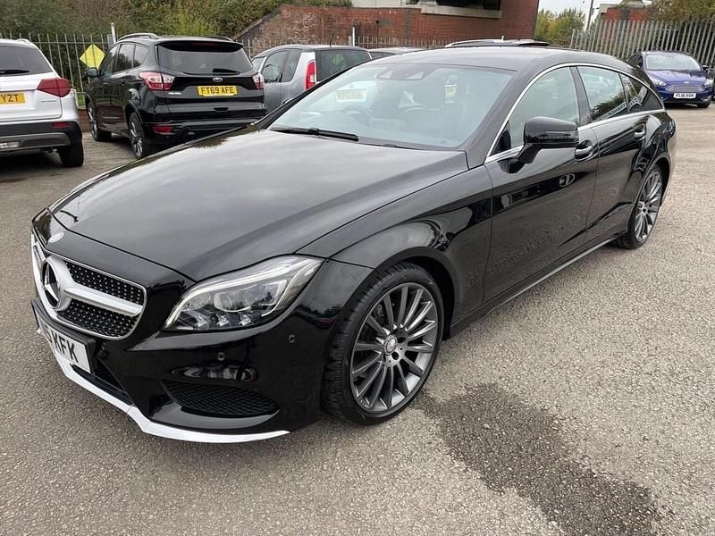 Used Mercedes CLS220 Shooting Brake AMG line 177 HP (130 kW) 2016 Black Estate