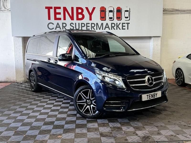 Used Mercedes V250 AMG line 190 HP (139 kW) 2018 Blue MPV