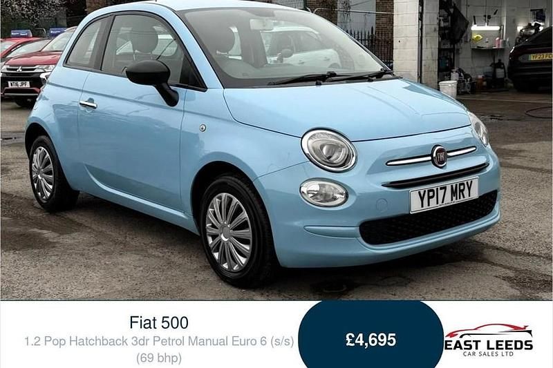 Used Fiat 500 Pop 69 HP (50 kW) 2017 Blue Hatchback