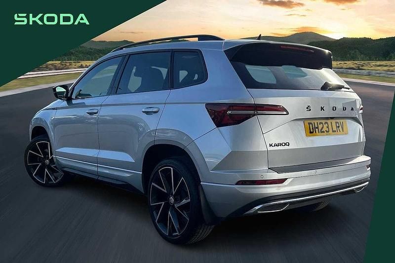 Used Skoda Karoq SportLine 150 HP (110 kW) 2023 Brilliant silver metallic SUV