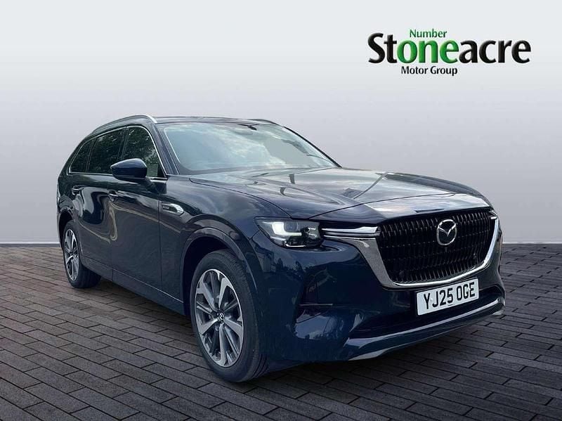 Blue Used 2025 Mazda CX-80 Takumi-Line SUV | £46,490 (Fair price) - Image 1/4
