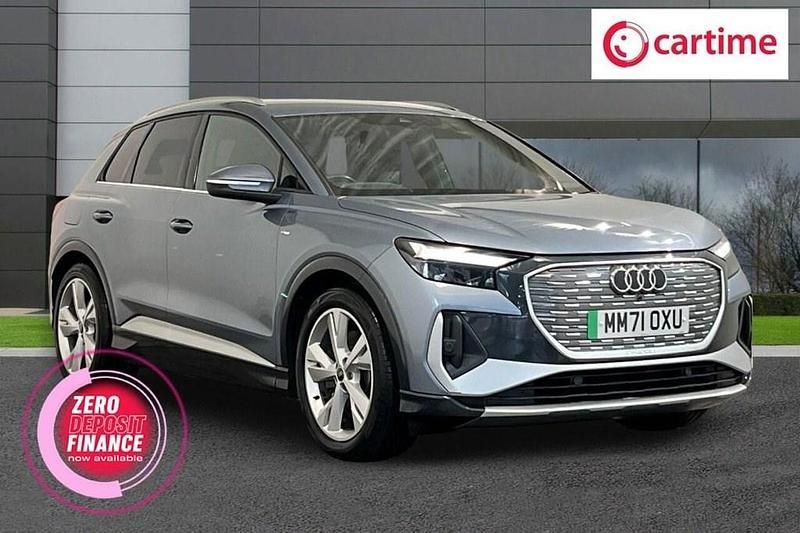 Used Audi Q4 e-tron S-Line 150 kW (204 HP) 2022 Blue SUV