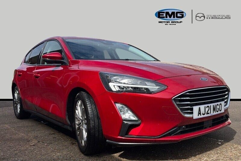 Red Used 2021 Ford Focus Titanium X Hatchback | £15,195 (Fair price) - Image 1/3