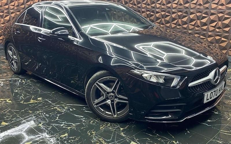 Used Mercedes A180 AMG line 136 HP (100 kW) 2020 Black Sedan