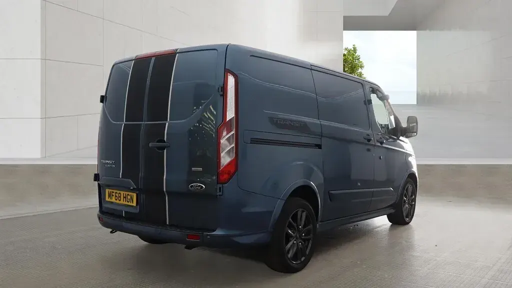 Used Ford Transit Custom Sport 170 HP (125 kW) 2018 Blue Van