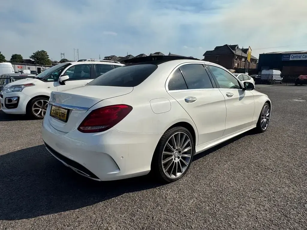 Used Mercedes C300 AMG Line Premium Plus 2016 White Sedan