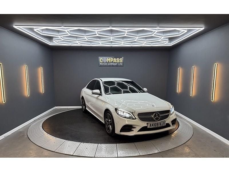 Used Mercedes C200 AMG line 160 HP (117 kW) 2019 White Sedan