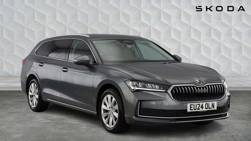 Graphite grey metallic Used 2024 Skoda Superb SE Technology Estate | £26,921 (Fair price) - Image 1/4
