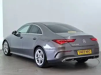Used Mercedes CLA200 AMG line 163 HP (119 kW) 2019 Grey Coupe