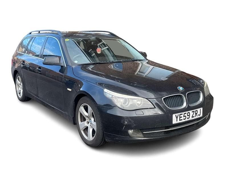 Black Used 2009 BMW 520 Exclusive Estate | £2,495 (Fair price) - Image 1/4