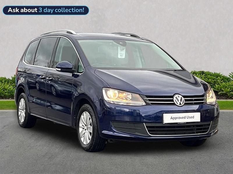 Blue Used 2020 VW Sharan SE MPV | £20,460 (Fair price) - Image 1/4