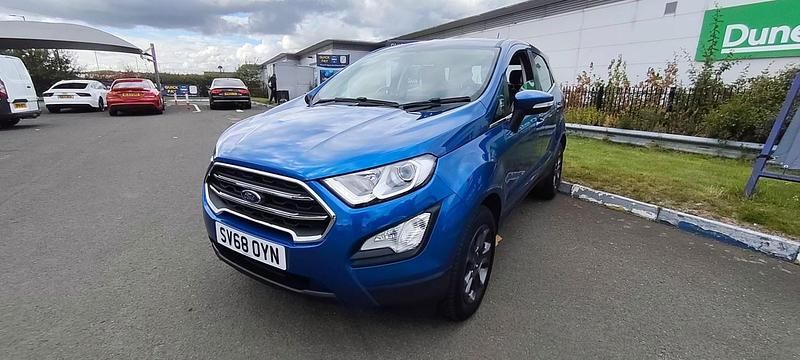 Blue Used 2018 Ford Ecosport Zetec SUV | £6,995 (Fair price) - Image 1/4