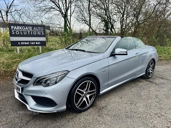 Silver Used 2015 Mercedes E220 AMG Line Premium Cabriolet | £9,995 (Fair price) - Image 1/4