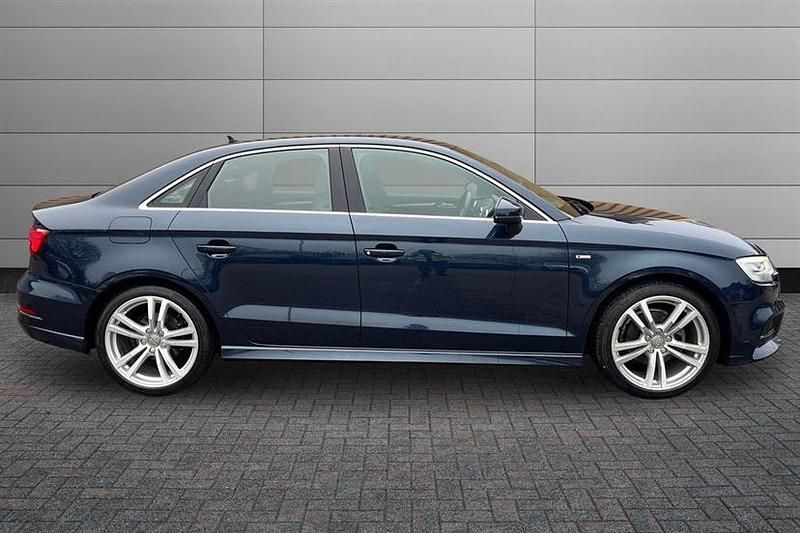 Used Audi A3 S-Line 150 HP (110 kW) 2019 Cosmos blue Sedan