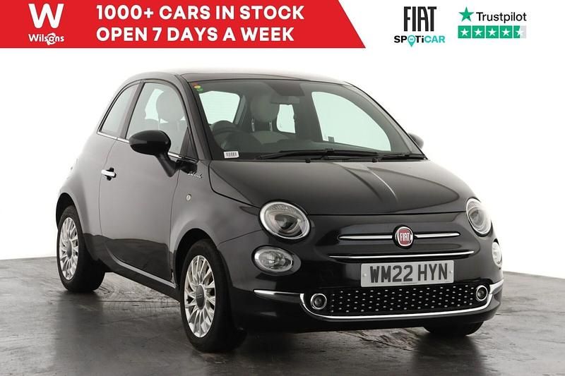 Black Used 2022 Fiat 500 Dolcevita Hatchback | £10,398 (Fair price) - Image 1/3