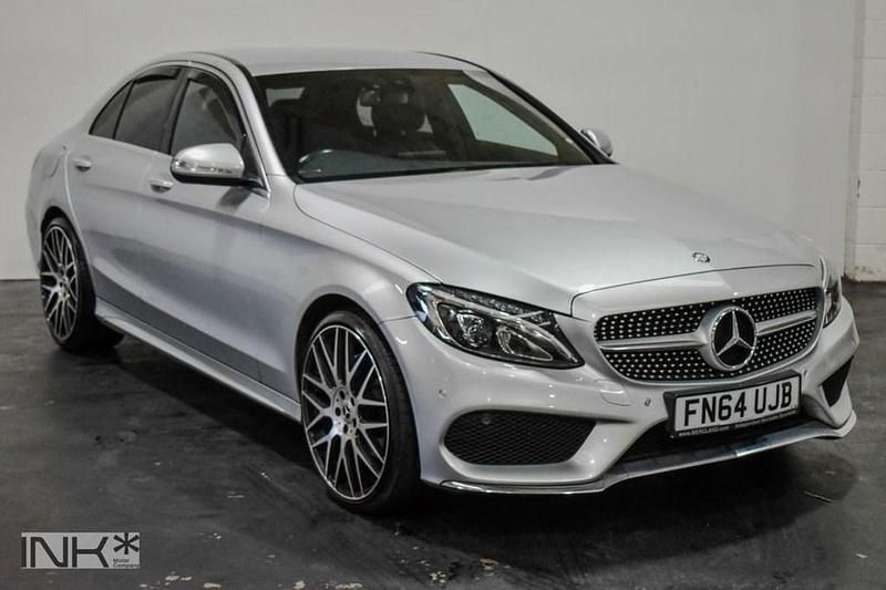 Begagnad Mercedes C220 AMG line 170 HK (125 kW) 2014 Silver Sedan