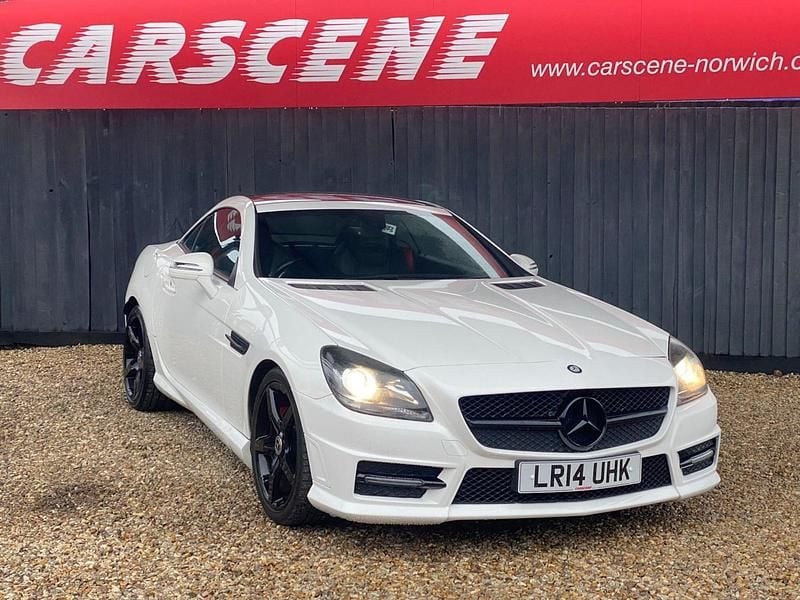 White Used 2014 Mercedes SLK250 AMG Cabriolet | £8,799 (Fair price) - Image 1/4