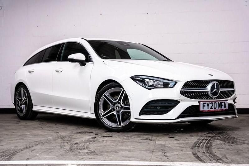 White Used 2020 Mercedes CLA200 Shooting Brake AMG line Estate | £15,250 (Fair price) - Image 1/4