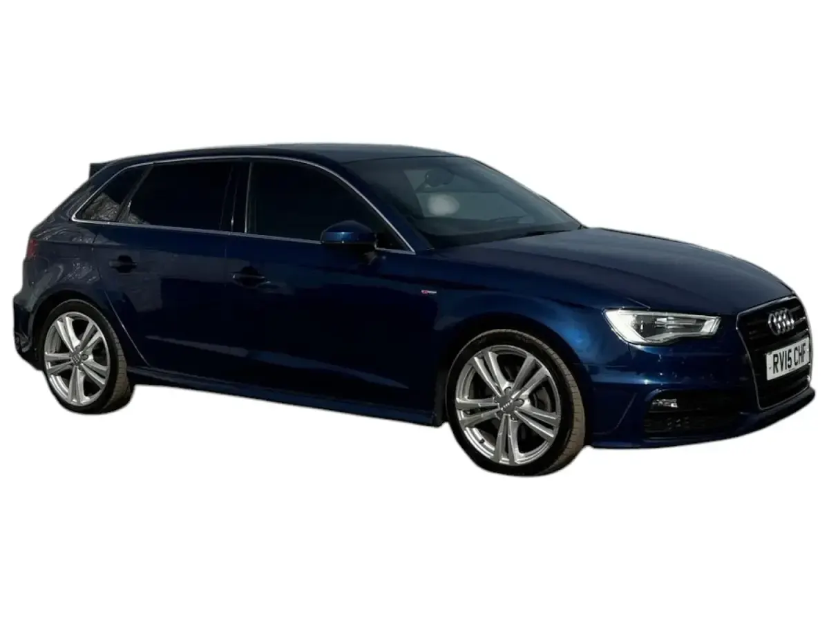 Used Audi A3 S-Line 184 HP (135 kW) 2015 Blue Hatchback