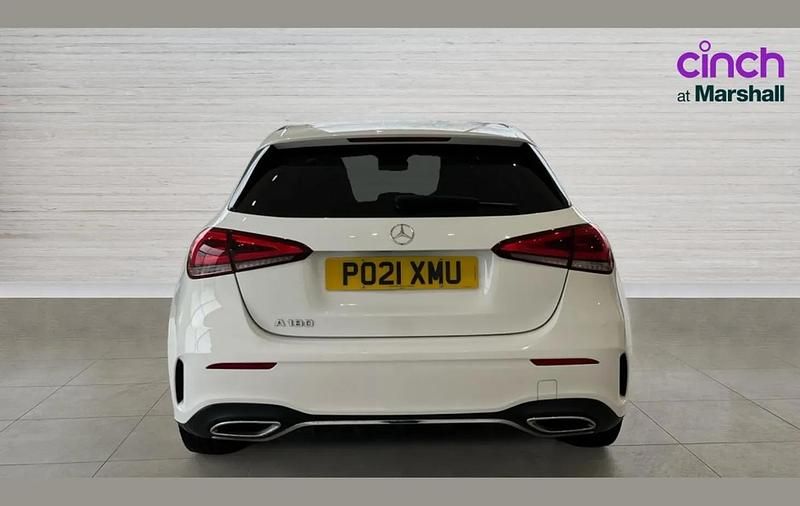 Used Mercedes A180 AMG line 134 HP (98 kW) 2021 White Hatchback