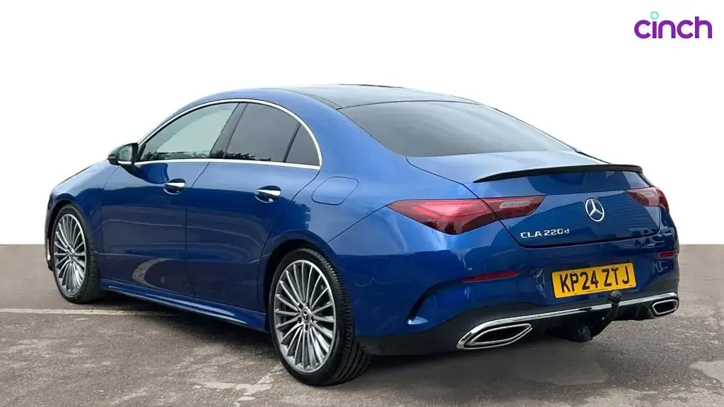 Used Mercedes CLA220 AMG Line Premium 190 HP (139 kW) 2024 Blue Coupe