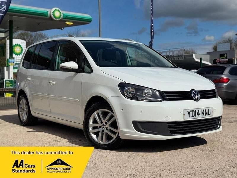 Used VW Touran SE 105 HP (77 kW) 2014 White MPV