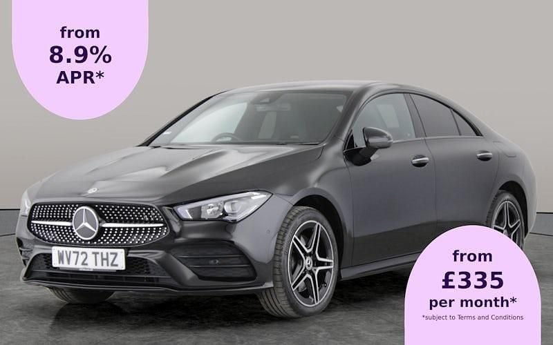 Black Used 2022 Mercedes CLA250e AMG Line Premium Sedan | £24,176 (Fair price) - Image 1/2