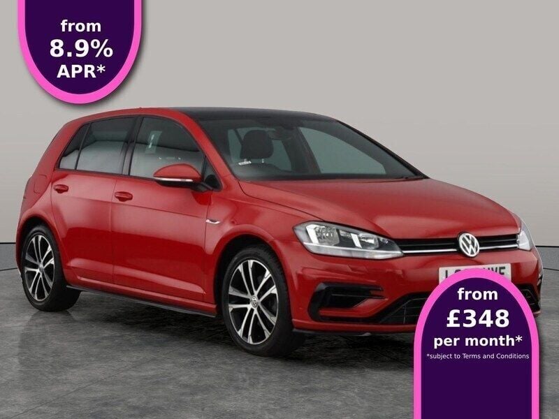 Red Used 2018 VW Golf VII R-line Hatchback | £18,803 (A bit pricey) - Image 1/3