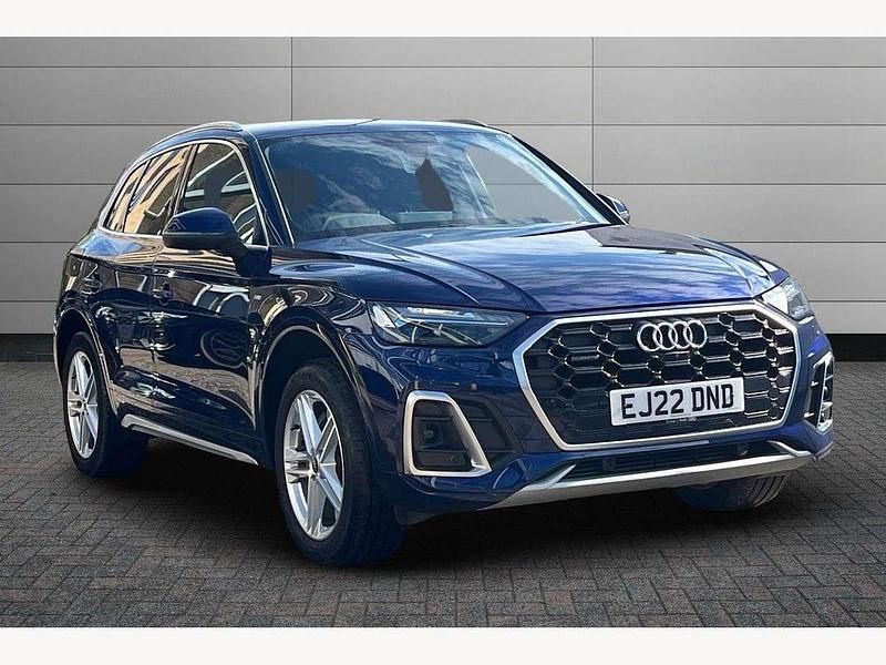 Blue Used 2022 Audi Q5 S-Line SUV | £31,600 (Fair price) - Image 1/4
