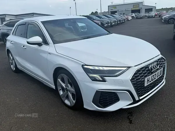 Used Audi A3 e-tron S-Line 2022 White Hatchback