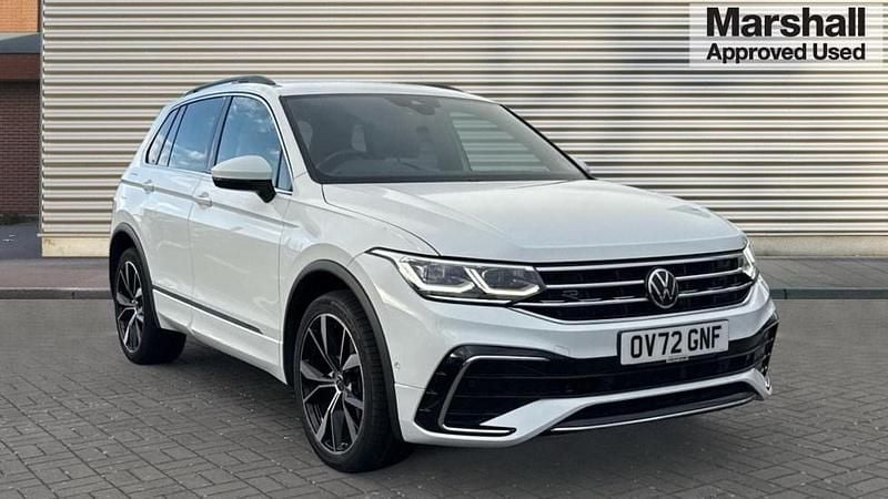 White Used 2022 VW Tiguan R-line SUV | £25,509 (Good price) - Image 1/4