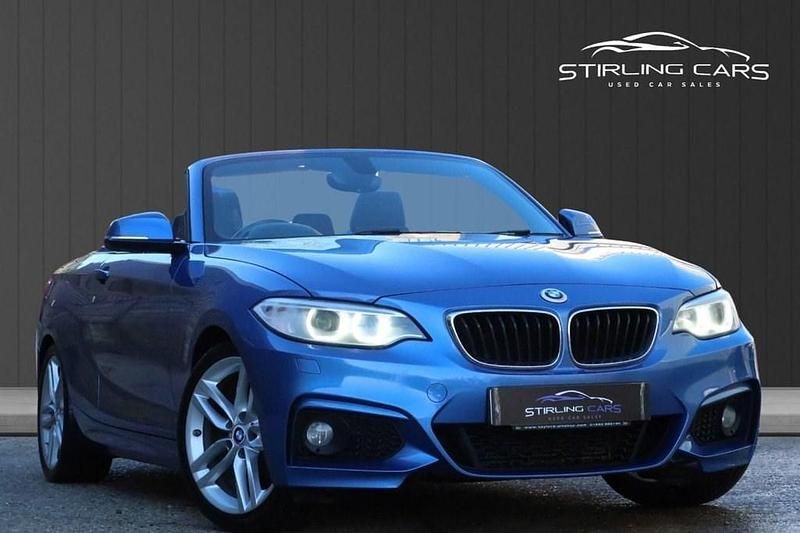 Used BMW 218 M Sport 150 HP (110 kW) 2016 Blue Cabriolet