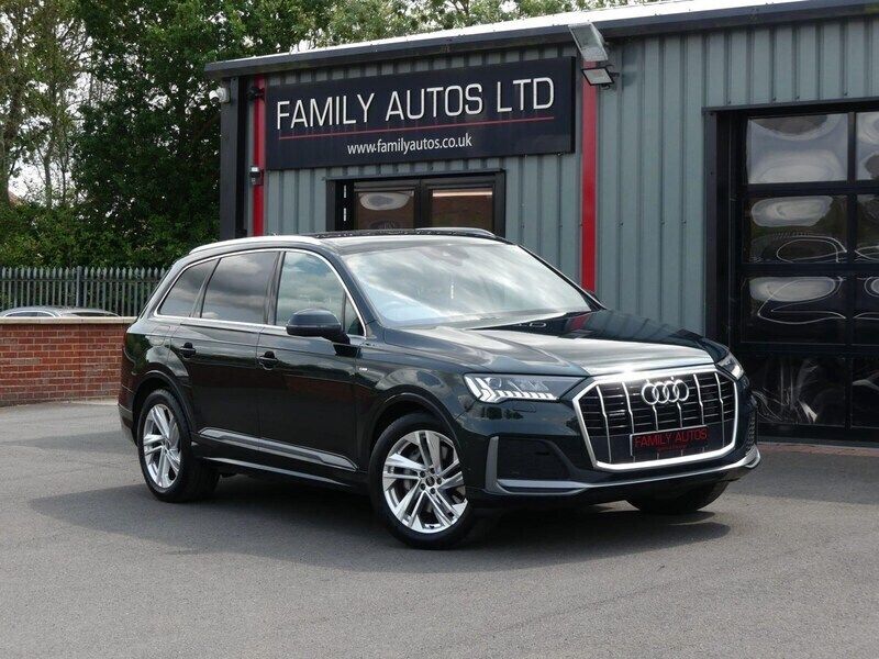 Green Used 2023 Audi Q7 S-Line SUV | £44,800 (Fair price) - Image 1/4