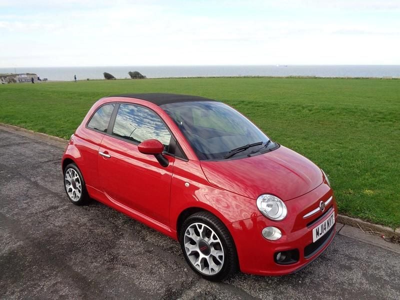 Used Fiat 500 S 2014 Red Cabriolet