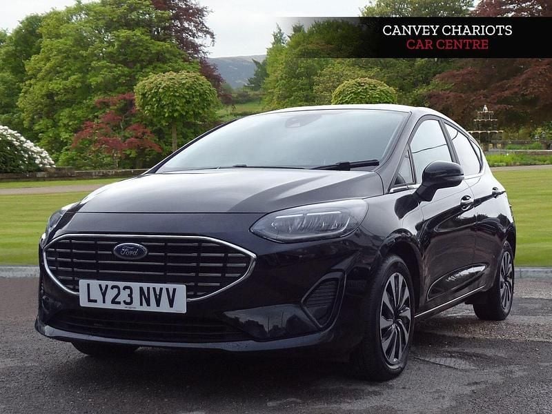Black Used 2023 Ford Fiesta Titanium Hatchback | £14,100 (Good price) - Image 1/4