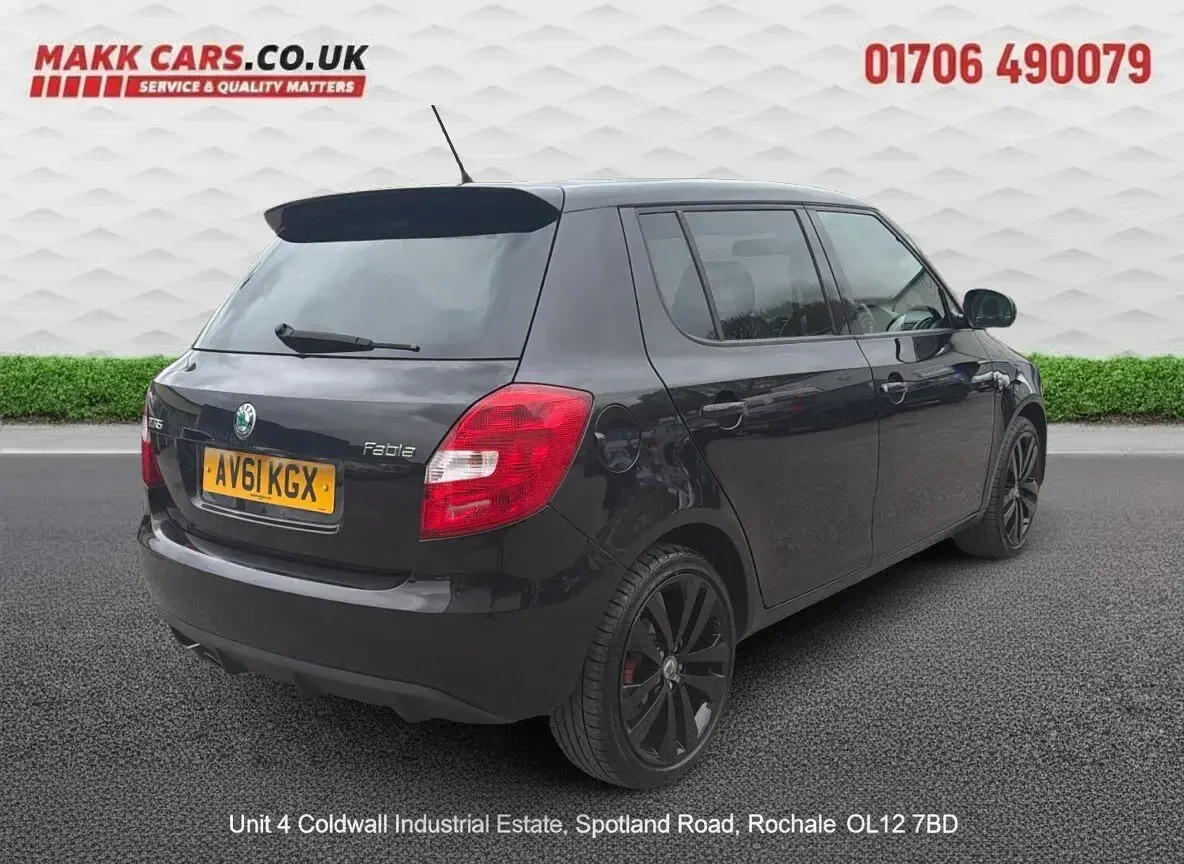 Used Skoda Fabia vRS 178 HP (130 kW) 2011 Black Hatchback