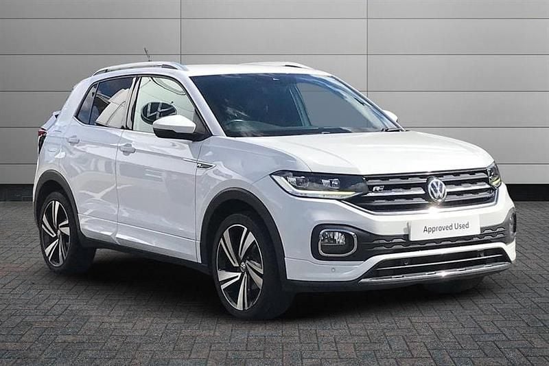 Pure white Used 2019 VW T-Cross R-line SUV | £13,195 (Fair price) - Image 1/4